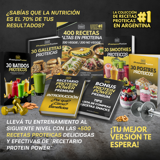 Recetario Protein Power Premium - Colección Completa de 7 Libros Digitales